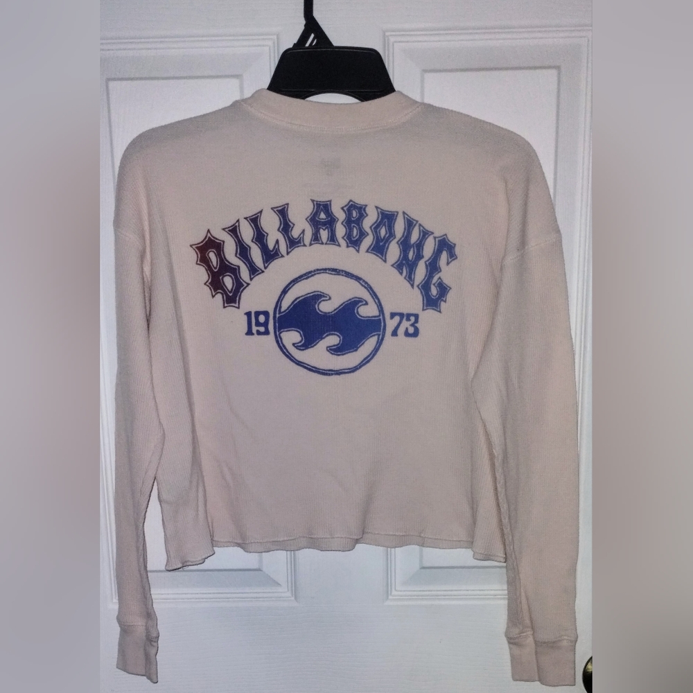 Billabong Junior Women's Cropped Thermal Top Size Small EUC